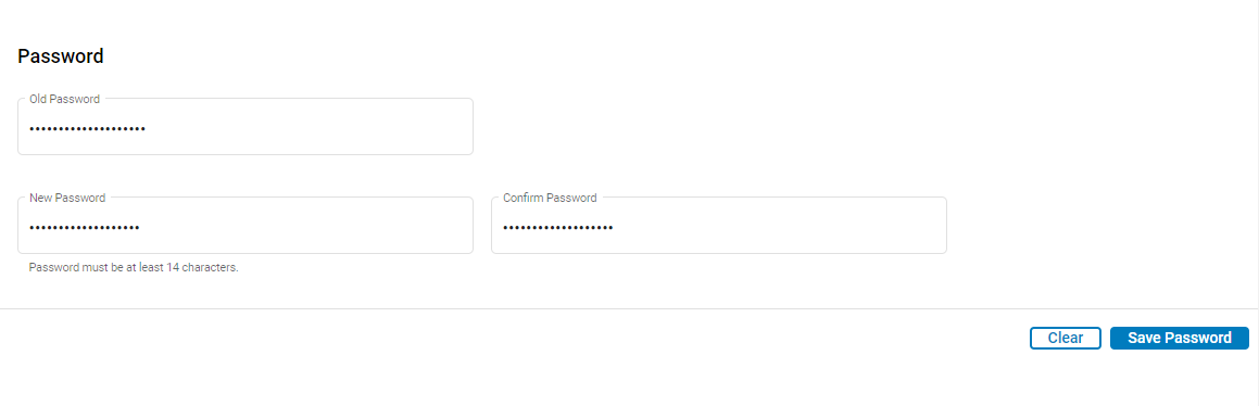 Update Password