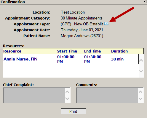 Confirmation Window - v18.00