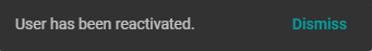 User Reactivated 