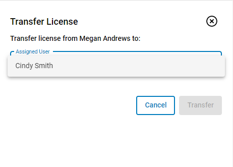 Transfer License