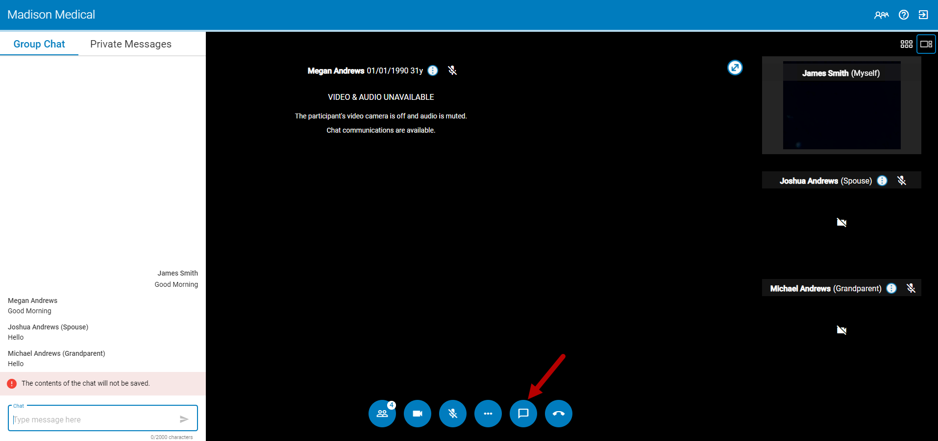 Open Chat window