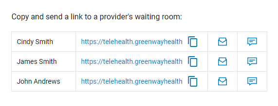 Copy Waiting Room URL